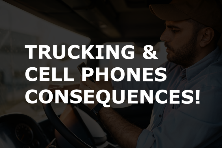 How Serious Can Cell Phone or Handheld Device Tickets Actually Be In Trucking?